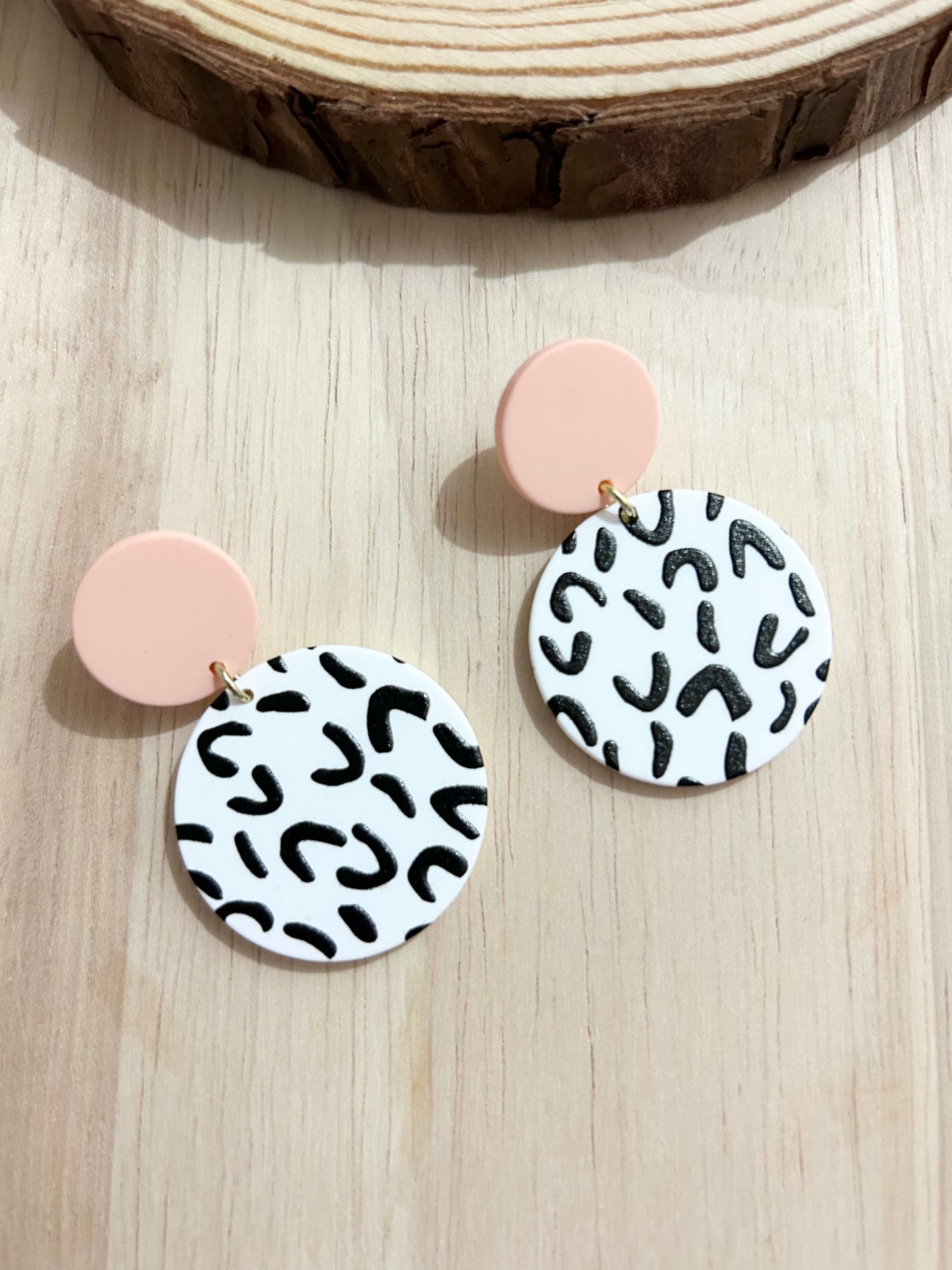 Symbol Pattern Acrylic Earrings