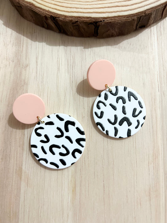 Symbol Pattern Acrylic Earrings