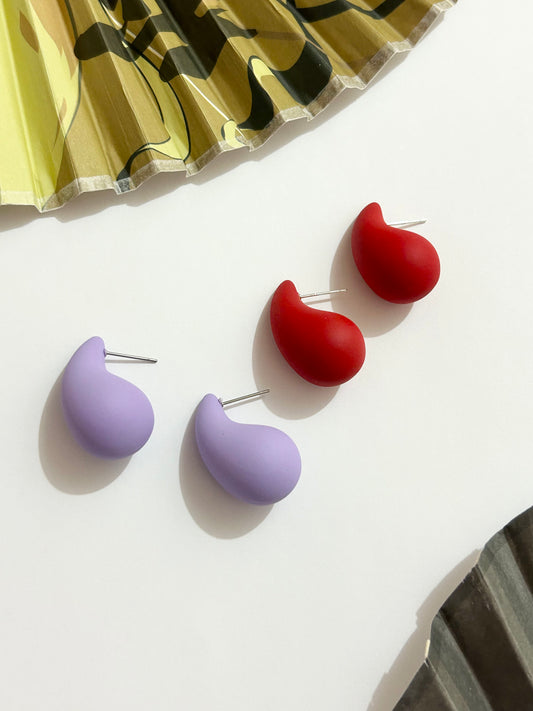 Colourful Droplets Acrylic Earrings