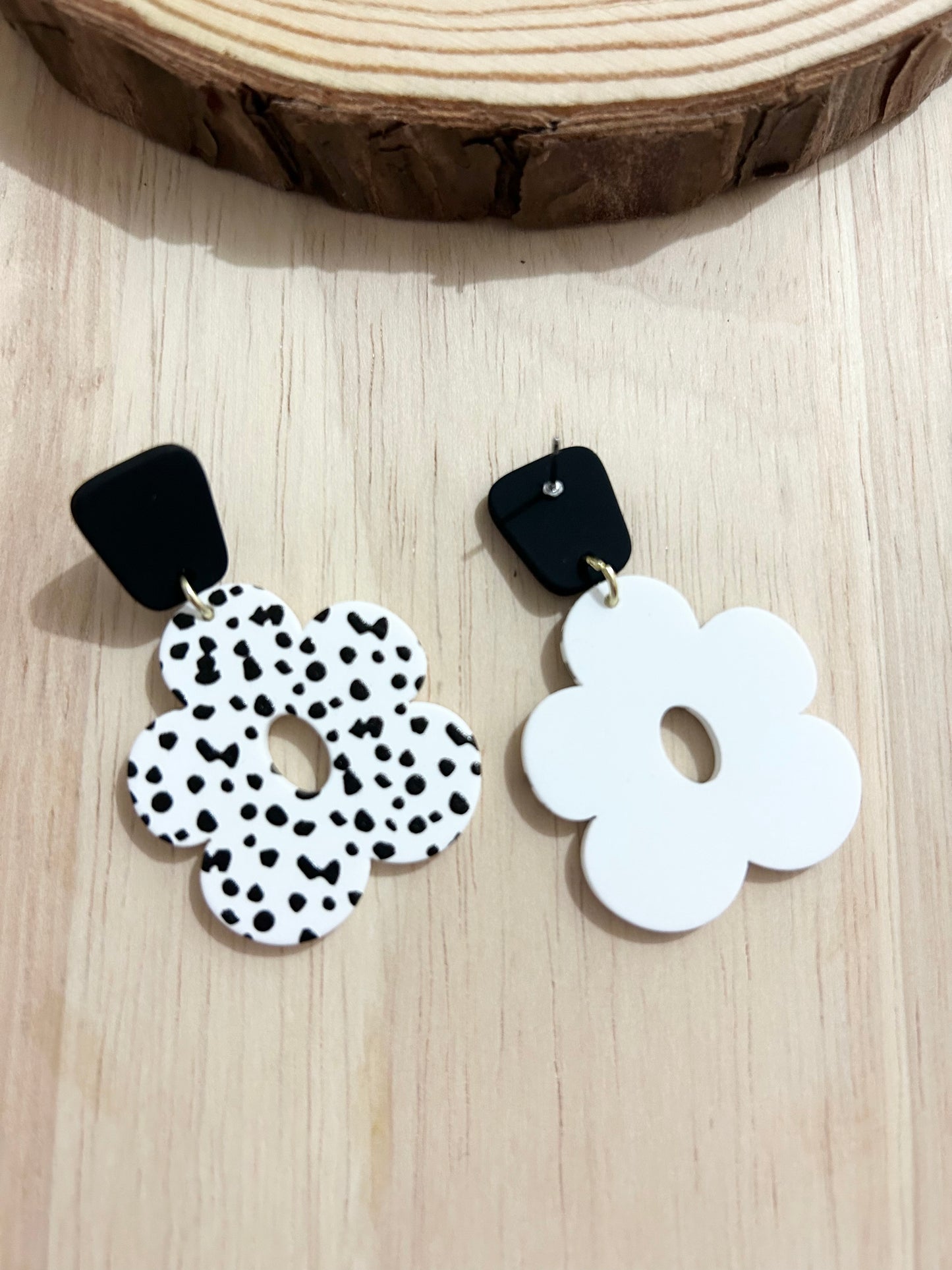 Hollow Flower Polymer Clay Earrings