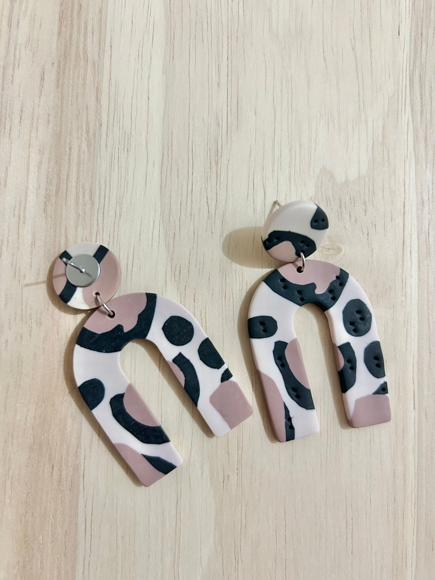 Arches Dangles Polymer Clay Earrings.