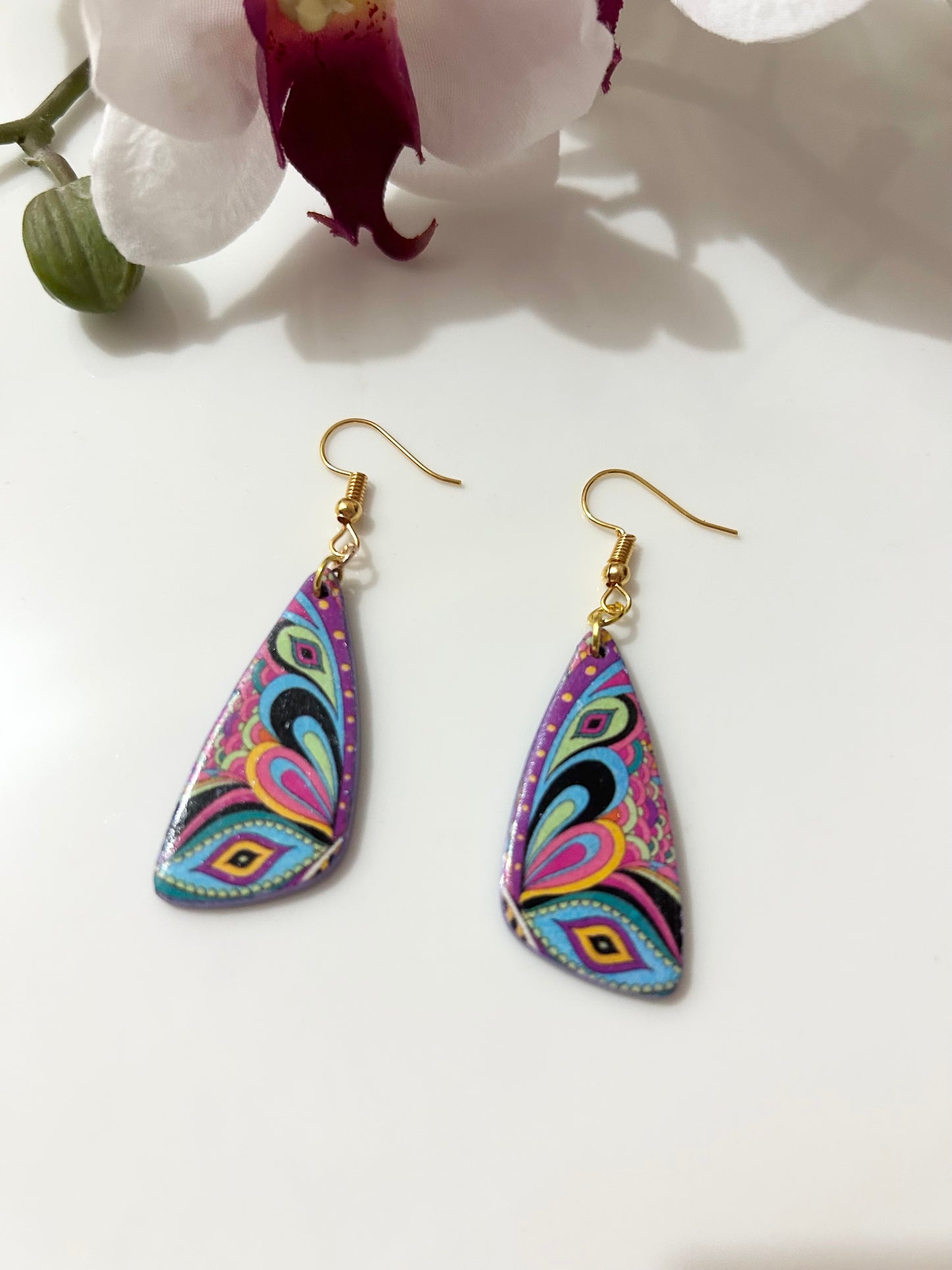 Polymer Clay Earrings Colourful