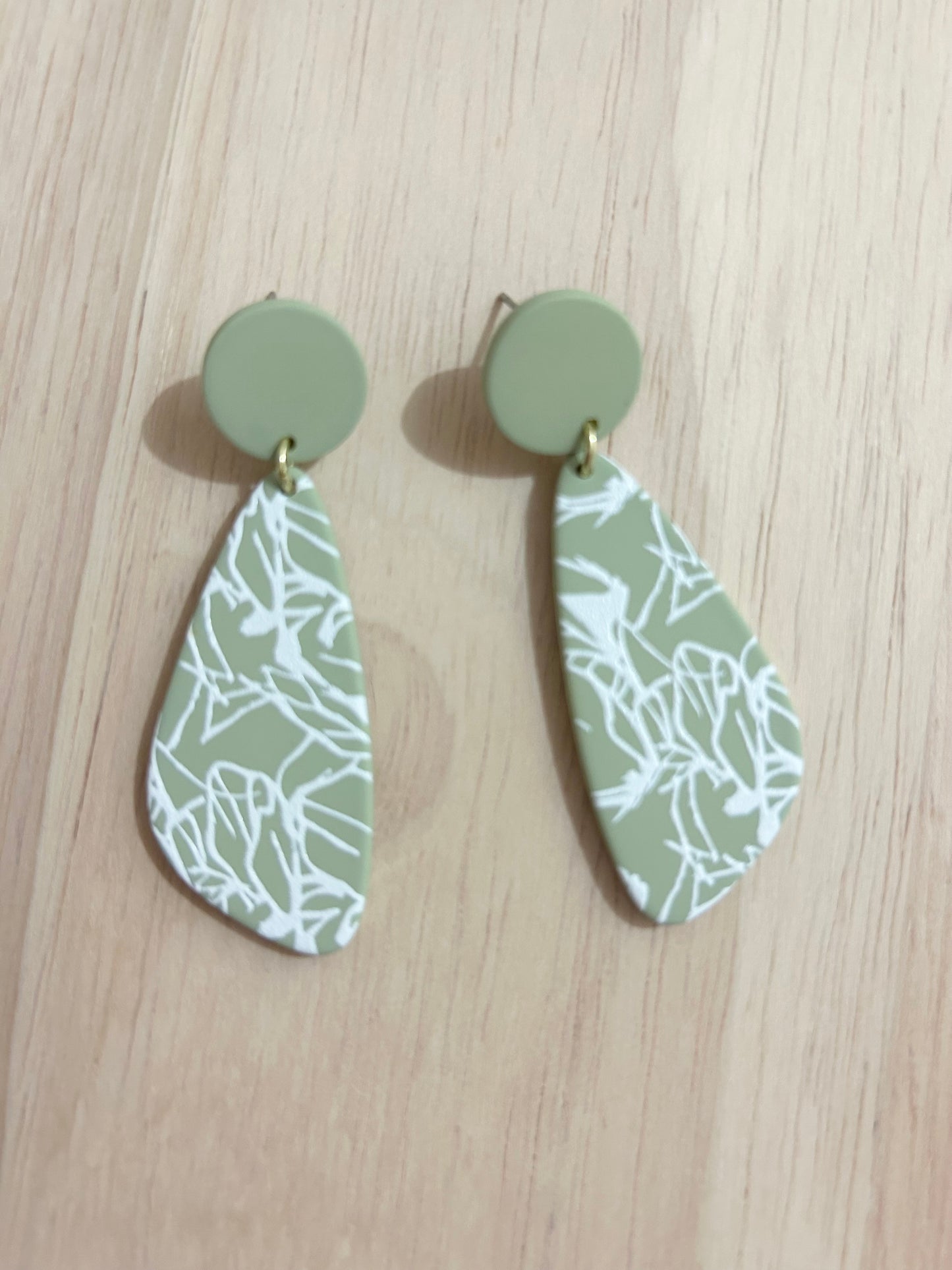 Pattern Dangle Acrylic Earrings