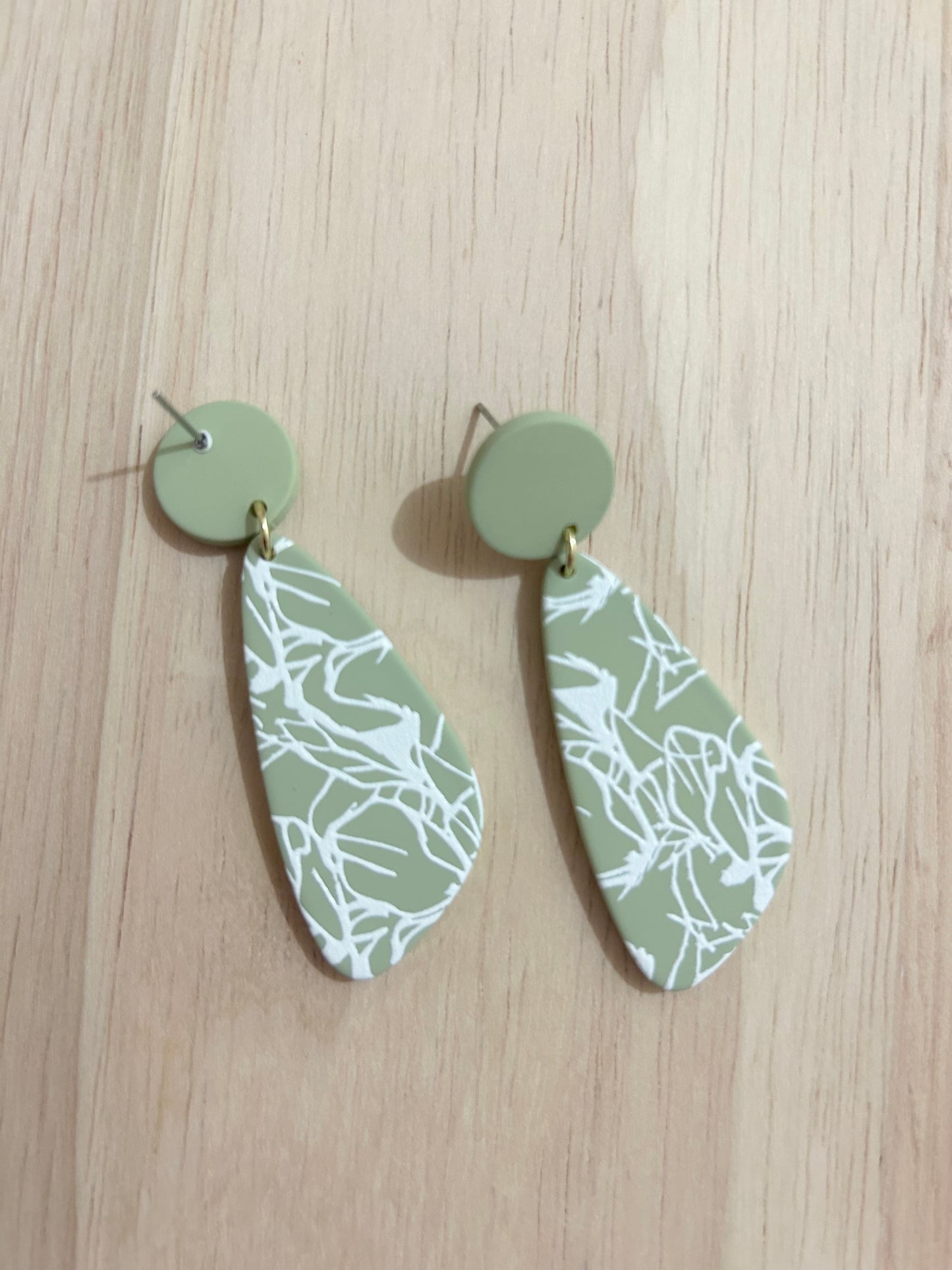 Pattern Dangle Acrylic Earrings