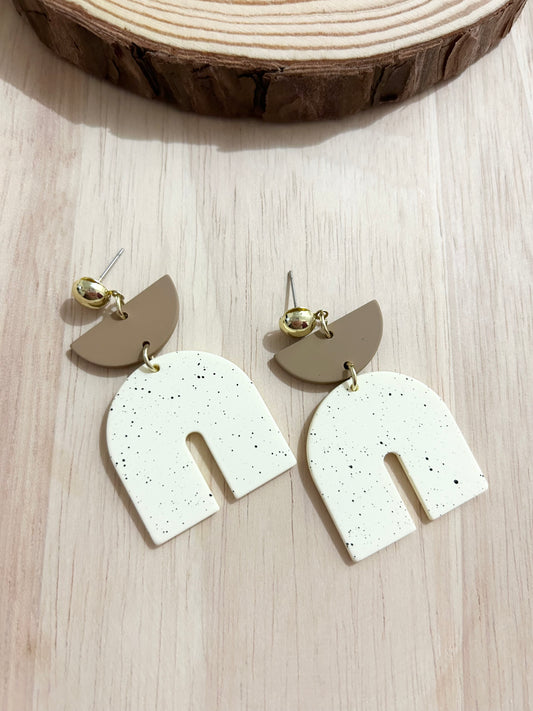 Vintage Style Arches Acrylic Earrings