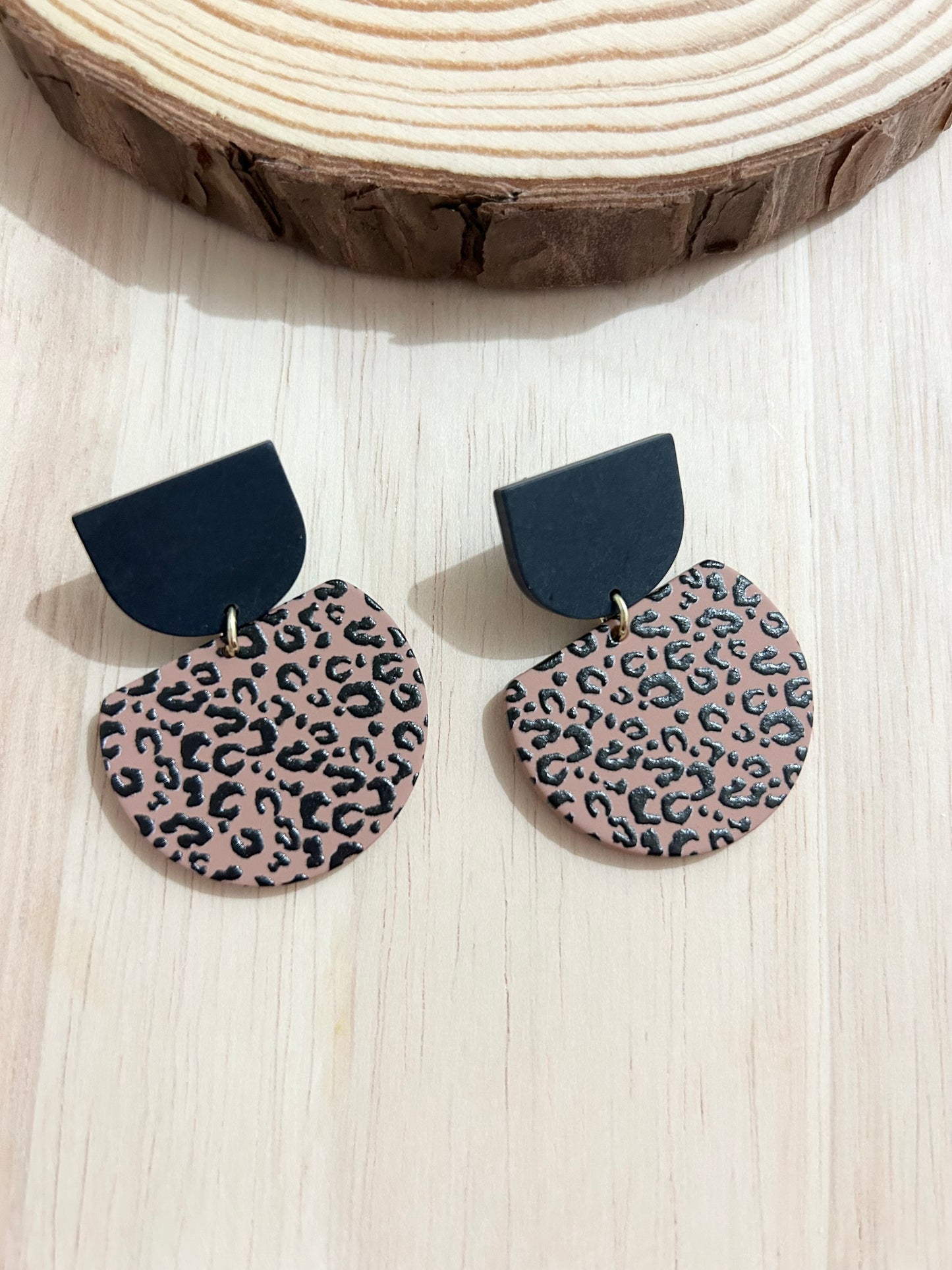 Leopard Dangle Acrylic Earrings