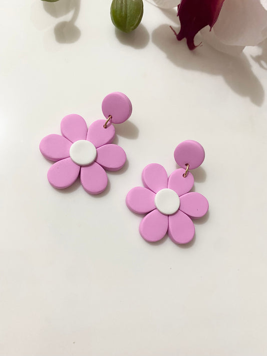 Daisy Polymer Clay Earrings